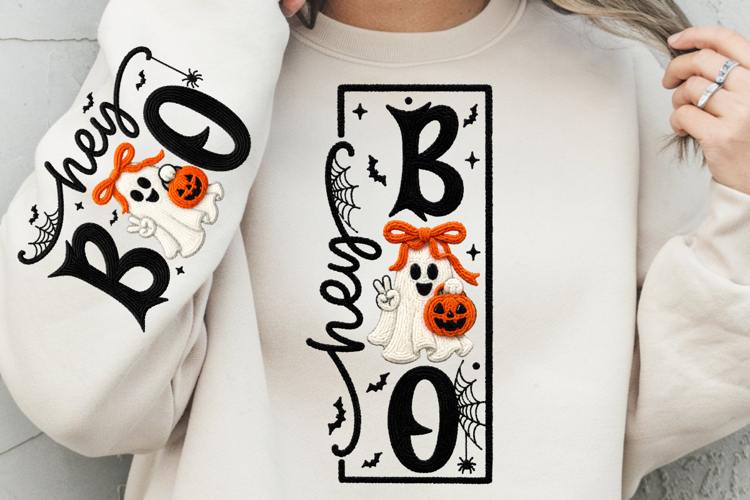 Hey Boo PNG, Halloween PNG, Halloween Sign, Boo Ghost PNG