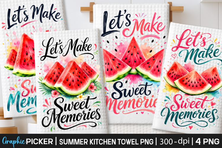 Summer Kitchen Towel Sublimation, Trendy Summer PNG, Summer