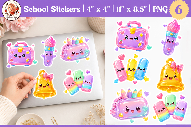 Printable Cute Summer Animal Stickers